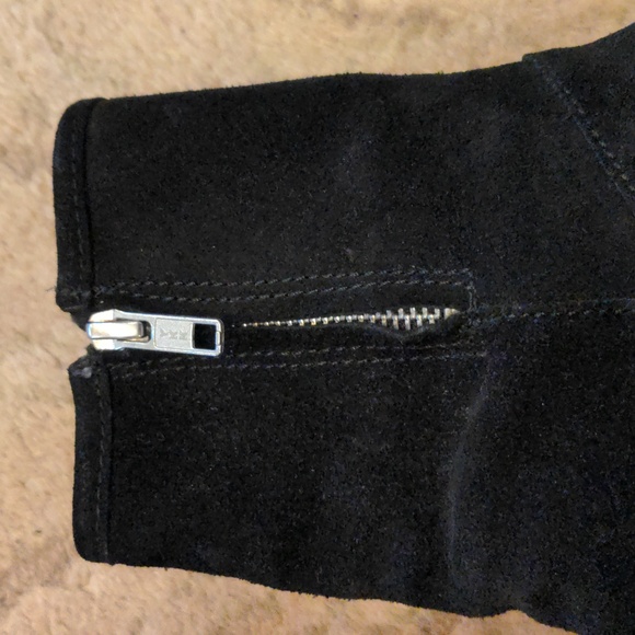 Jeffrey Campbell Suede Ruched Bi-Zip Booties - Picture 7 of 14